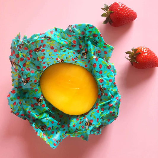 Classic Set of 3 L, M, S Beeswax Food Wraps | Yellow Bees
