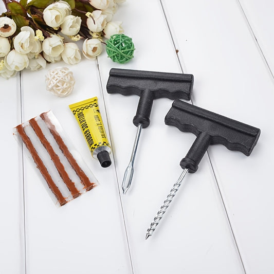 Car Tire Repair Kit, Tubeless Tire Puncture Repair Kit