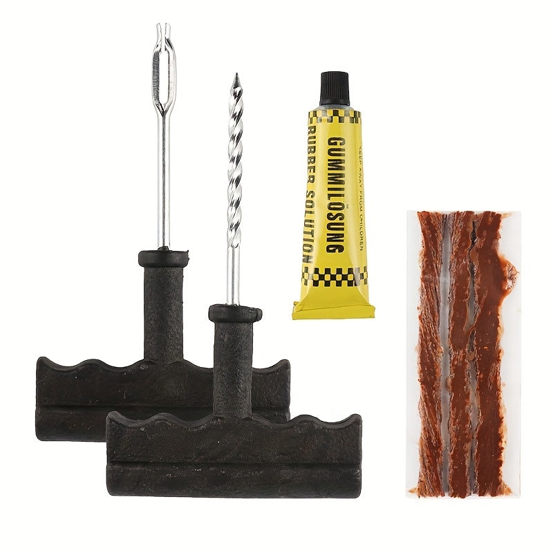 Car Tire Repair Kit, Tubeless Tire Puncture Repair Kit
