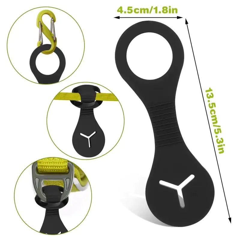 Hands-Free Dog Waste Bag Dispenser with Leash Clip