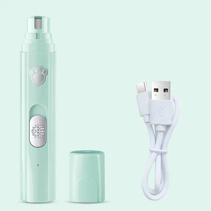 Electric cat and dog Nail Grinder with Polisher Wheel and LED