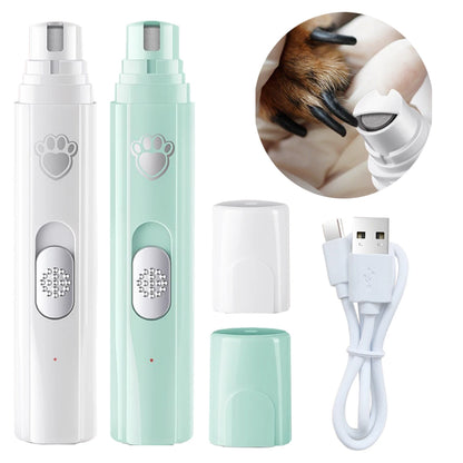 Electric cat and dog Nail Grinder with Polisher Wheel and LED