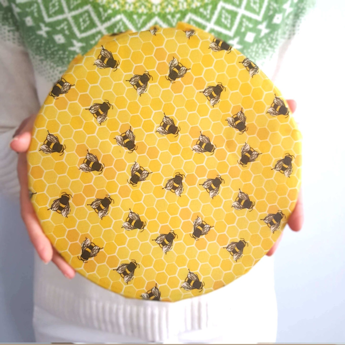 Classic Set of 3 L, M, S Beeswax Food Wraps | Yellow Bees