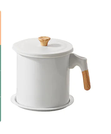 Japanese Oil Filter Pot for Kitchen Storage