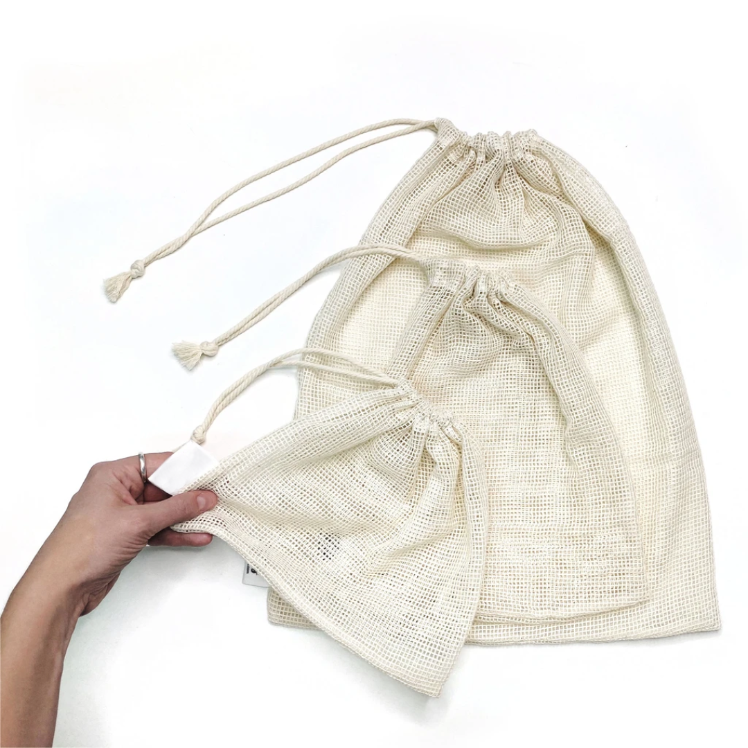 Cotton Mesh Bags x2