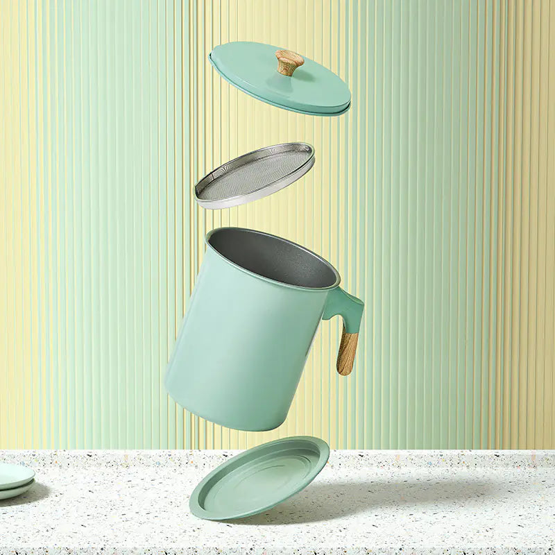 Japanese Oil Filter Pot for Kitchen Storage